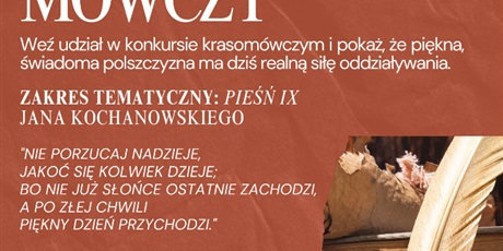 Konkurs Krasomówczy dla uczniów klas 0–IV