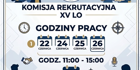 Praca komisji rekrutacyjnej w dniach 22-26 czerwca