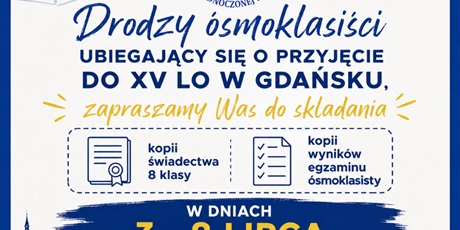 Praca komisji rekrutacyjnej w dniach 3 - 8 lipca